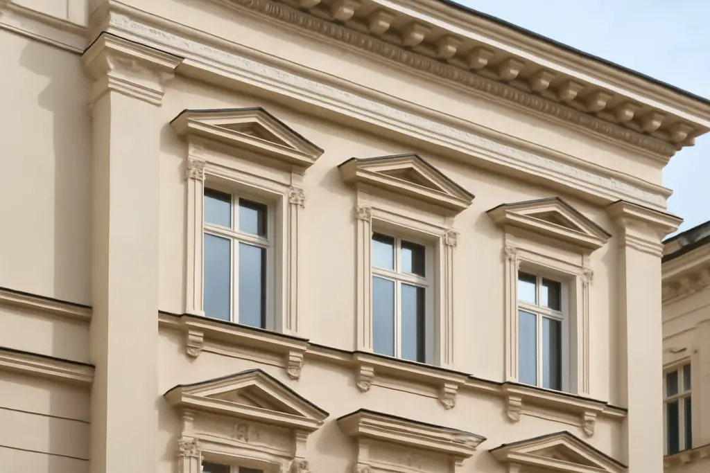 sztukateria elewacyjna gzymsy na elewacjach